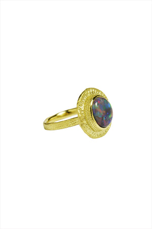 Lighting Ridge Black Opal Ring