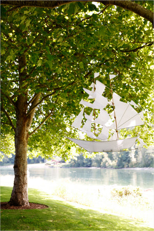 Sailing Ship Kite White