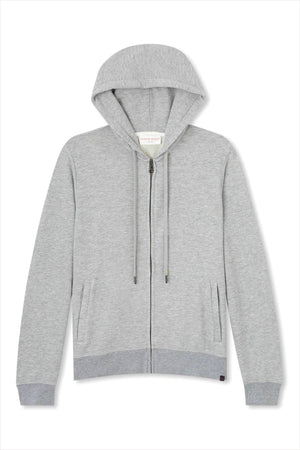 Derek Rose Men's Hooded Top Quinn 1 Silver