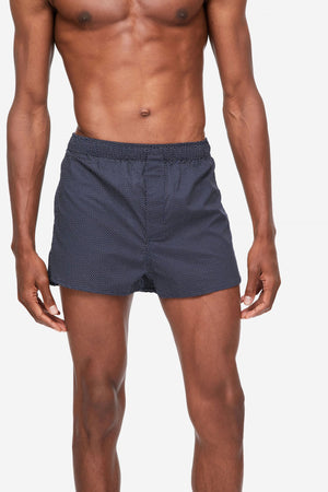 Derek Rose Men's Modern Fit Boxer Plaza 21 Navy