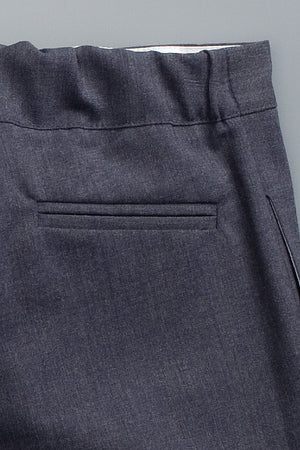 Wool 40's Pant Charcoal Blue