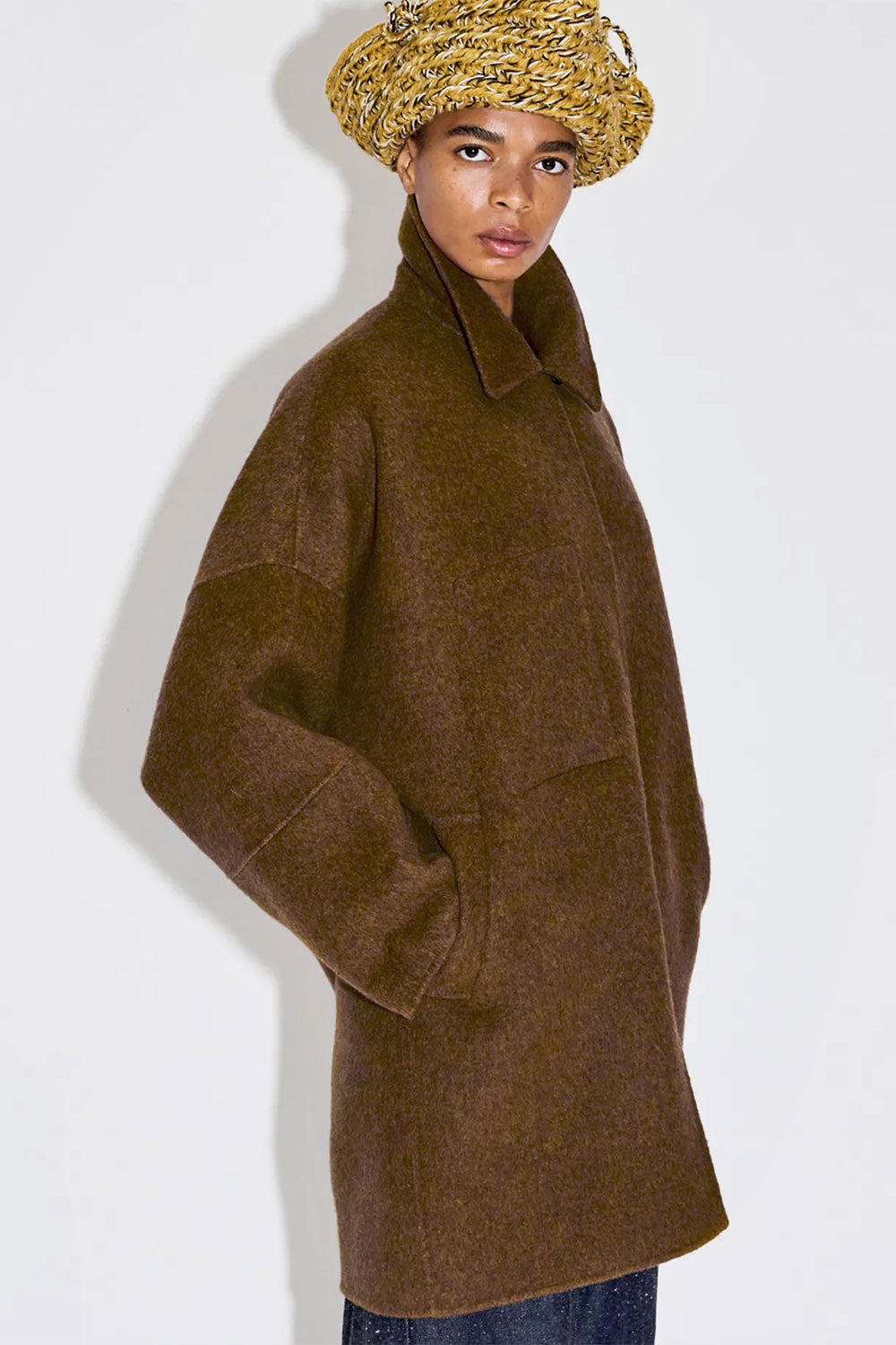Rachel Comey Field Coat Brown Melange