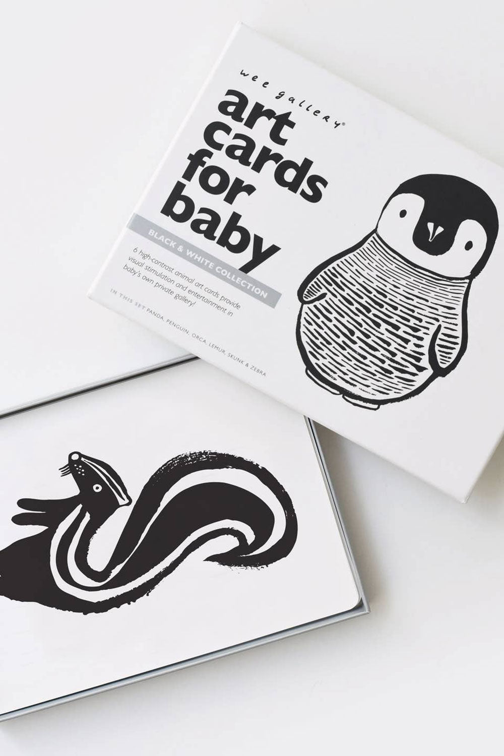 Black and White Animal Art Cards