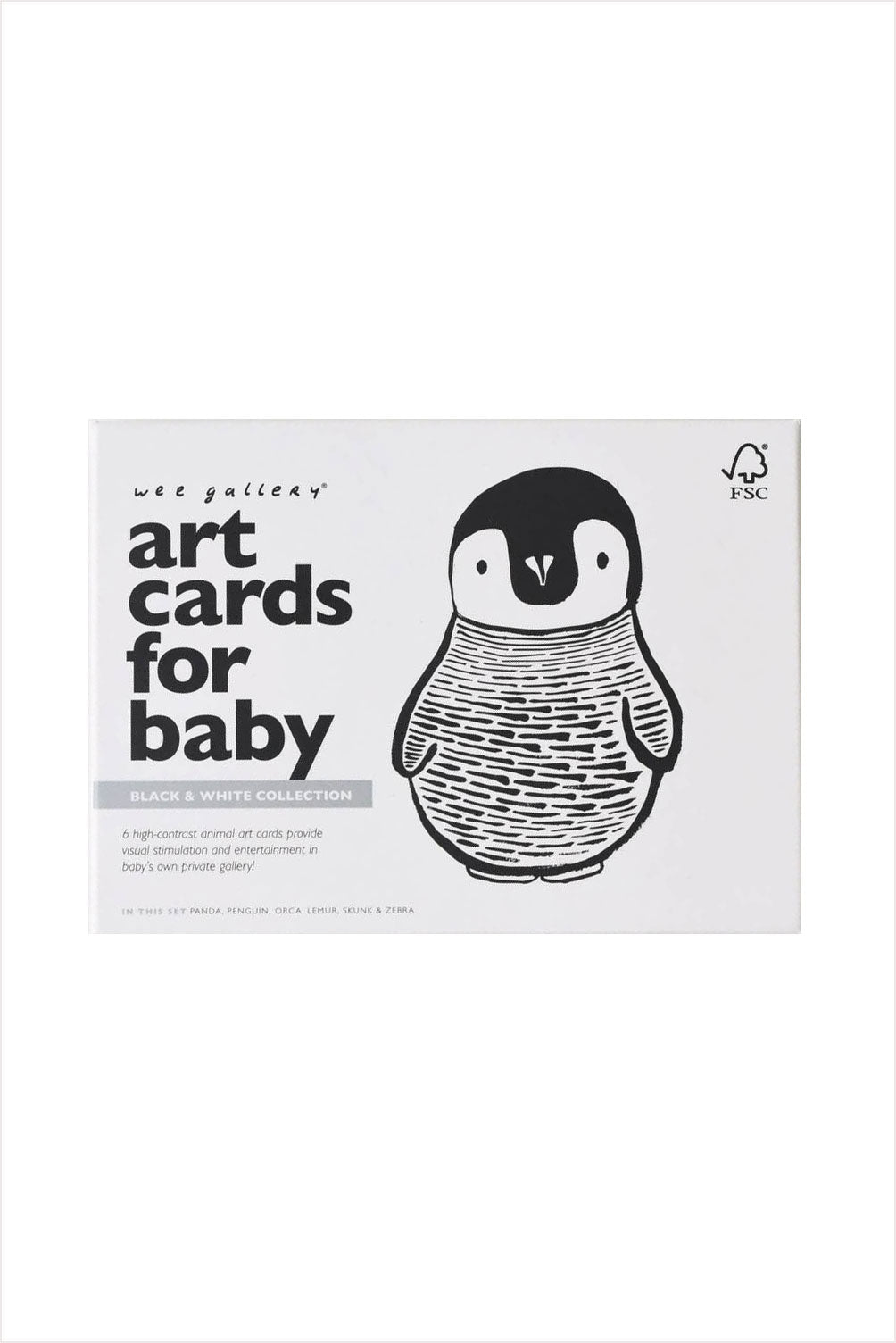 Black and White Animal Art Cards