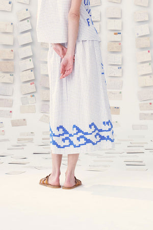 Mii Mantou Skirt Paros Blue