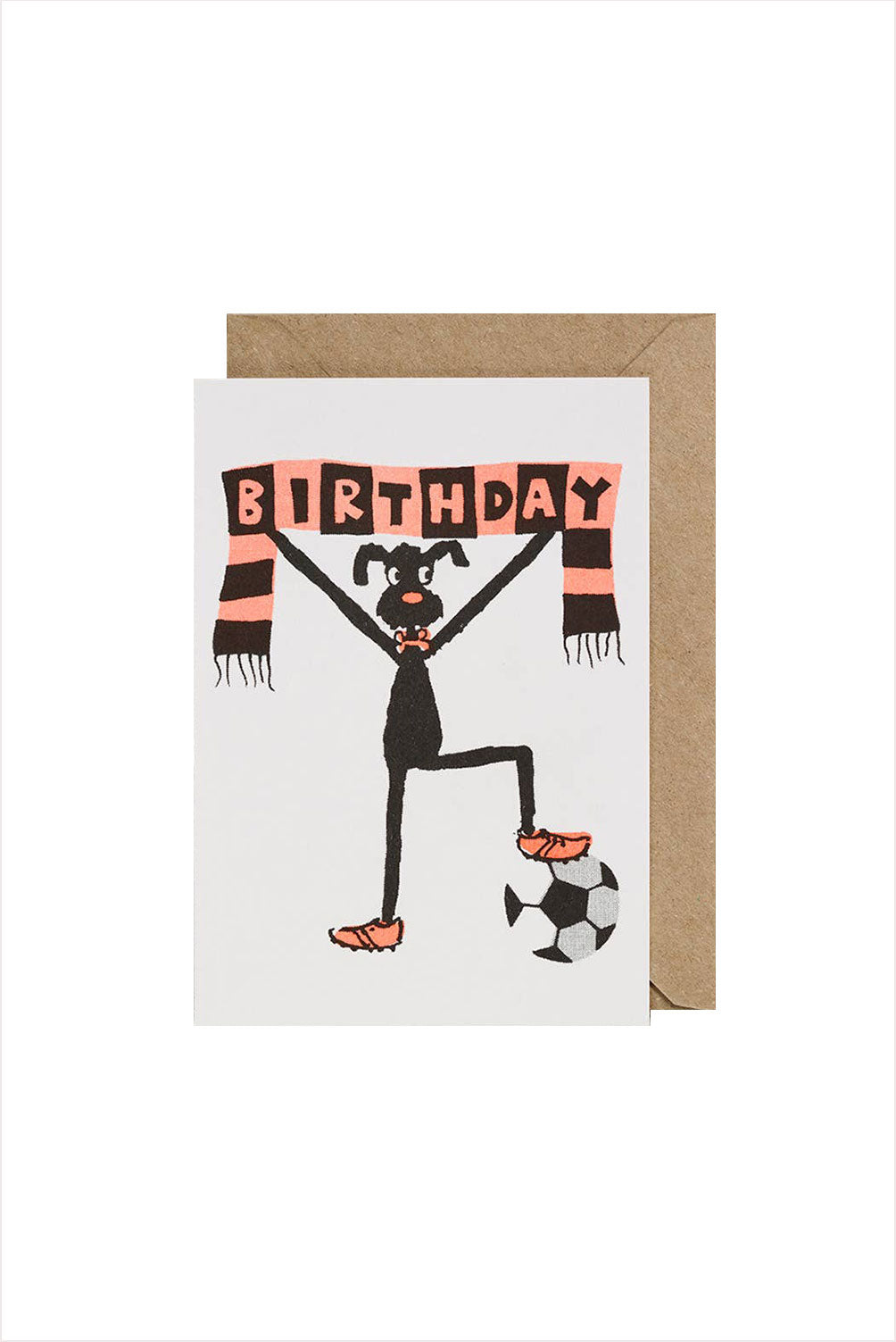 Football Dog Birthday Card