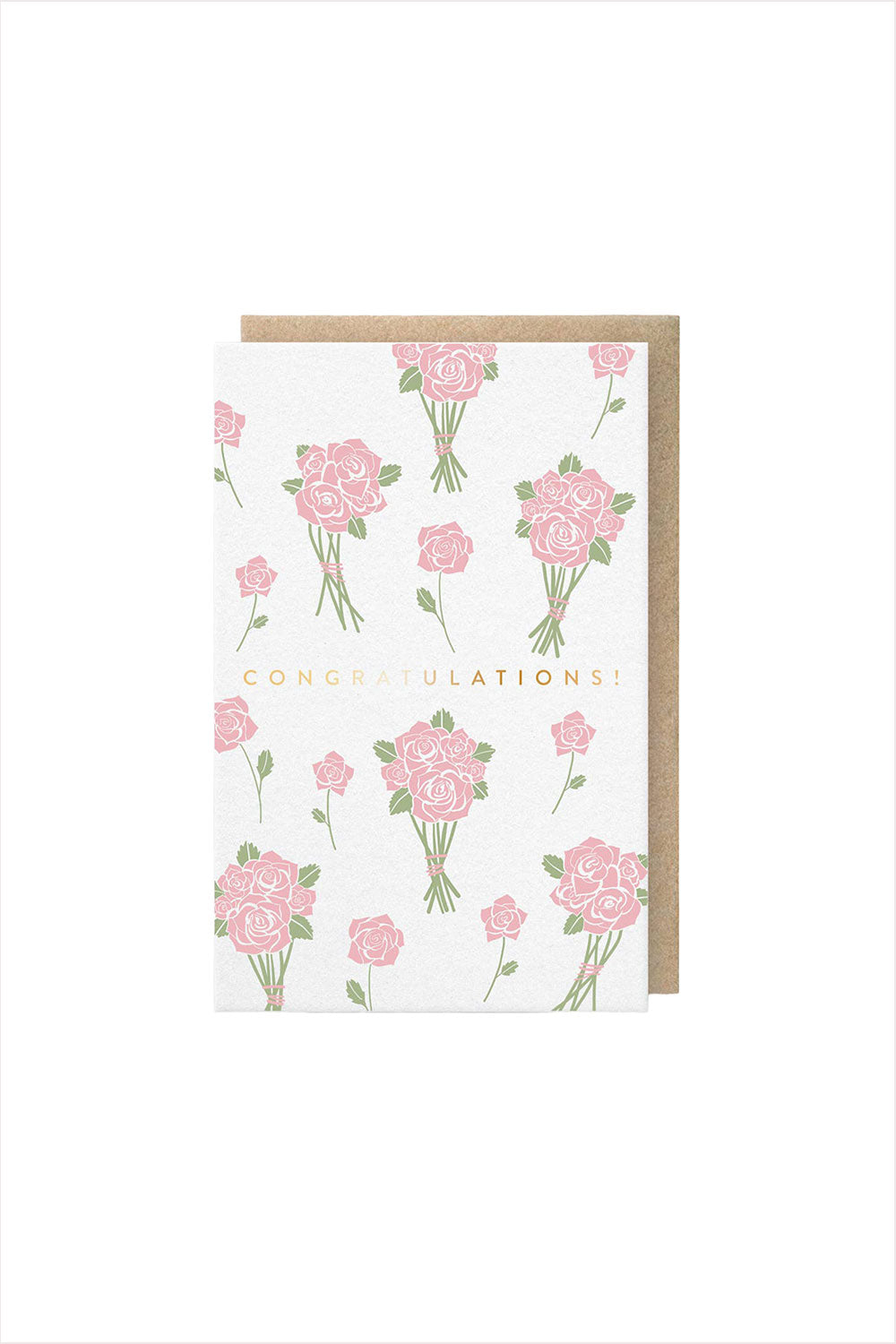 Congrats Flower Bunches Card