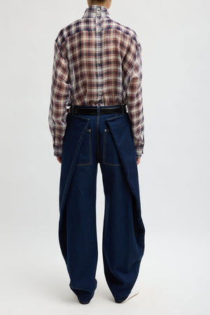 Tibi Aleda Tencel Cotton Jean Indigo