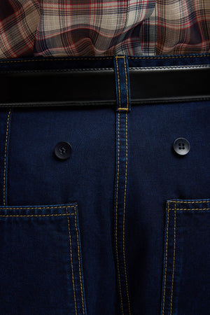 Tibi Aleda Tencel Cotton Jean Indigo