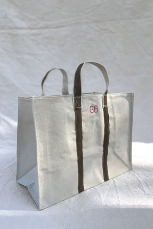 Heavy Duty Brown Handle Canvas Tote Bag 36