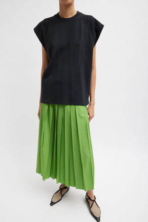 Tibi Sleeveless Sweatshirt Easy Top Black