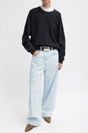 Tibi Sid Jean Bleached Denim