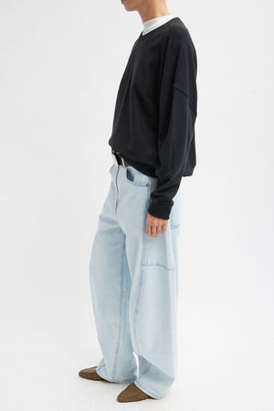 Tibi Sid Jean Bleached Denim