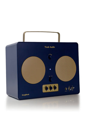 Songbook Portable Bluetooth Boombox Blue Gold
