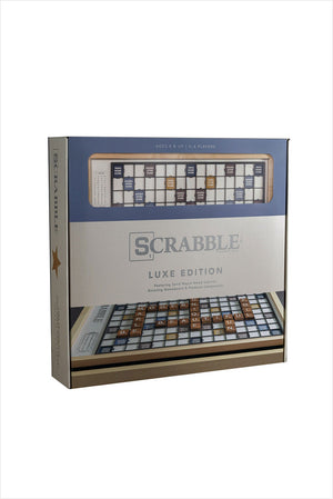 Scrabble Maple Luxe Edition with Rotating Gameboard