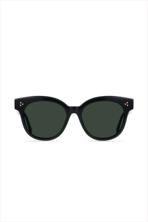 Nikol Sunglasses Recycled Black Green Polarized