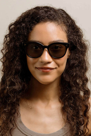 Nikol Sunglasses Recycled Black Green Polarized