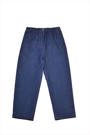 Mii Kika Denim Embroidered Pant Blue