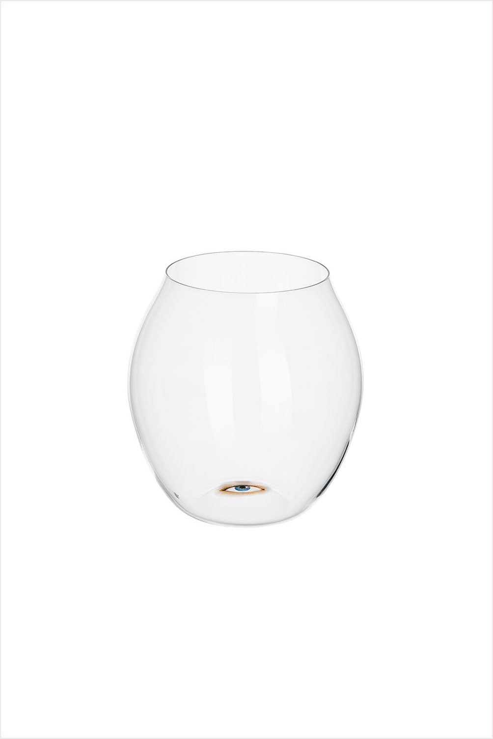 Painted Eye Balloon Glass