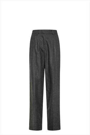 forte_forte Wool High Waist Pants Grey