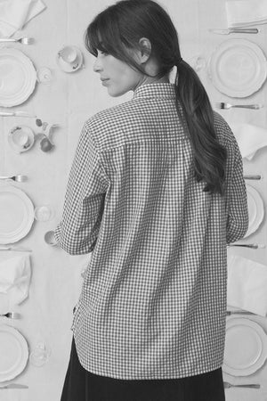 Mii Assia Hand Embroidered Shirt Black