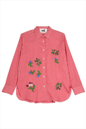 Mii Assia Embroidered Shirt Red