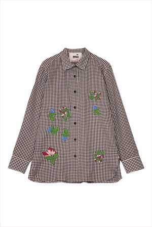 Mii Assia Hand Embroidered Shirt Black