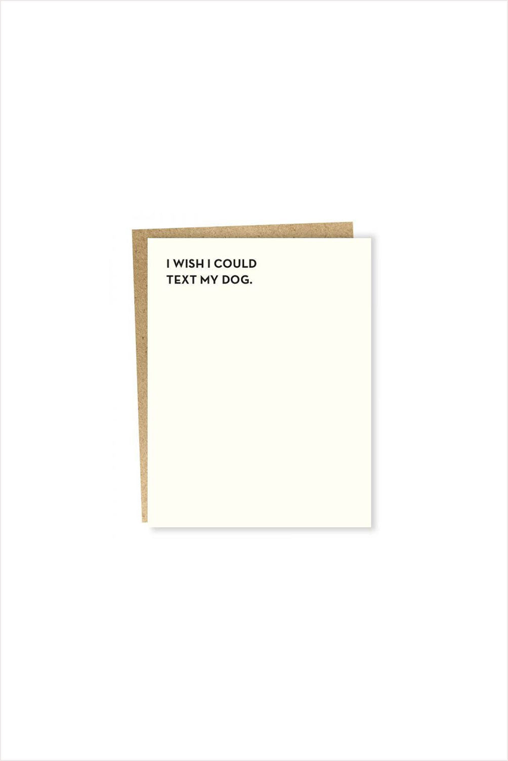 Dog Text Card