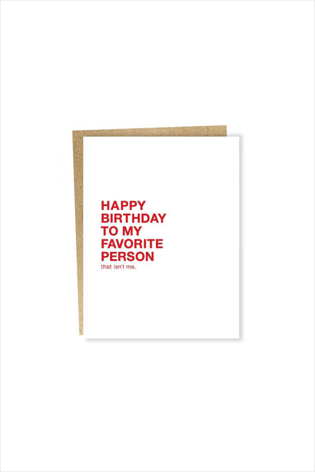 Favorite Person Card