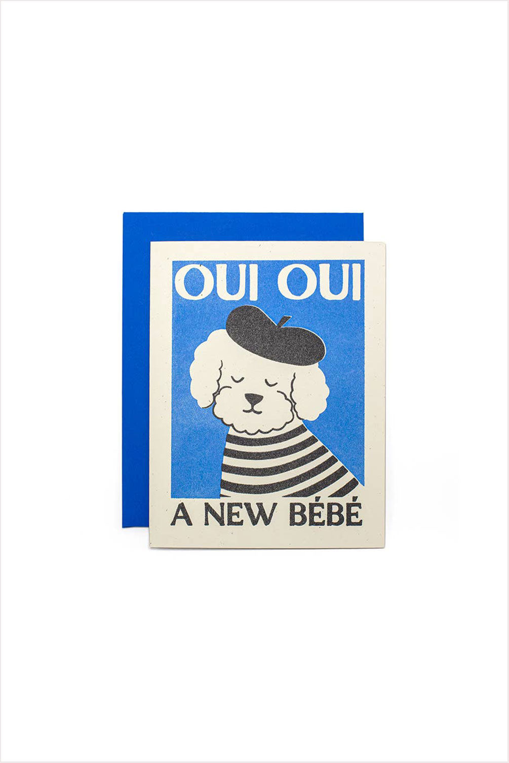 Oui Oui New Bébé Risograph Card