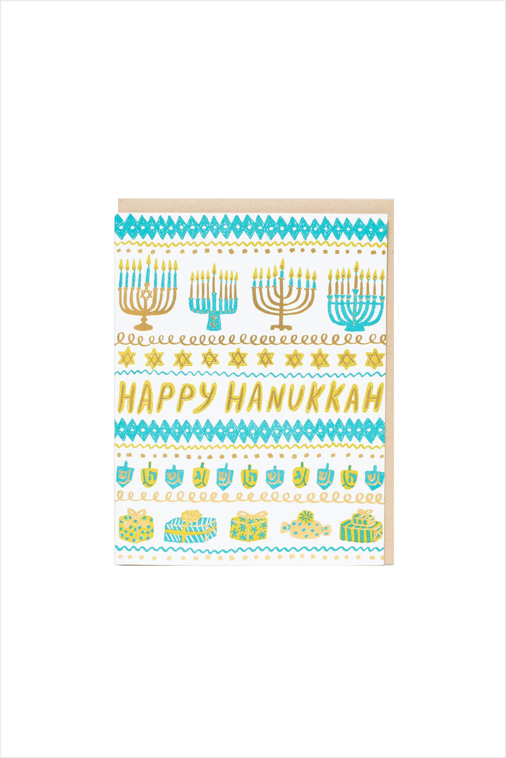 Hanukkah Stripes Card