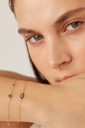 Evil Eye Slim Chain Bracelet