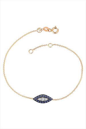 Evil Eye Slim Chain Bracelet