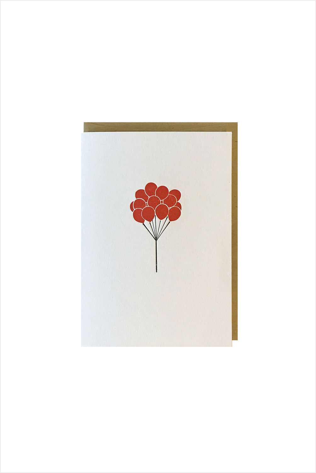 Balloons Letterpress Card