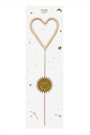Gold Heart Sparkler