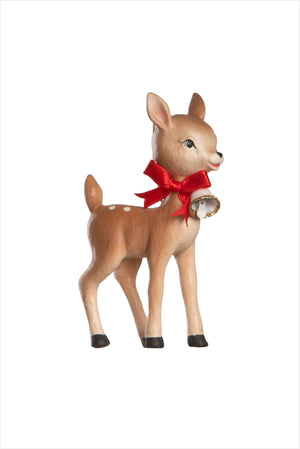 Retro Ruby Reindeer Ornament