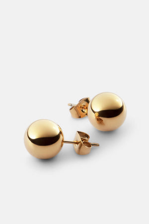 Ball Earrings Gold Plated