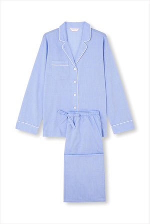 Derek Rose Women's Pajamas Set Amalfi Blue