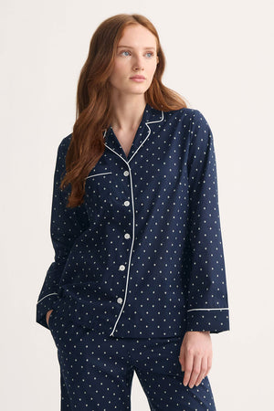 Derek Rose Women's Pajamas Nelson 108 Navy