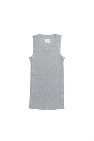 F&H Women's Cashmere Ribbed Tank Heather Grey