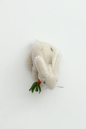 Hermann Miniature Mohair Rabbit "Hansi" with Mini Carrot