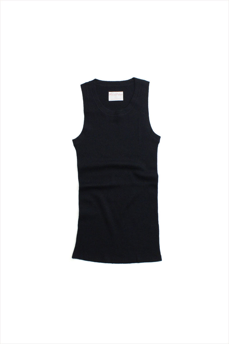 F&amp;H Women Cashmere Rib Tank Black