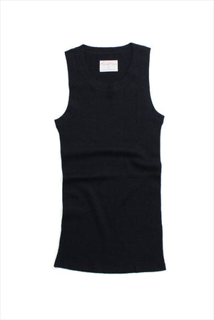 F&H Women's Cashmere Rib Tank Black