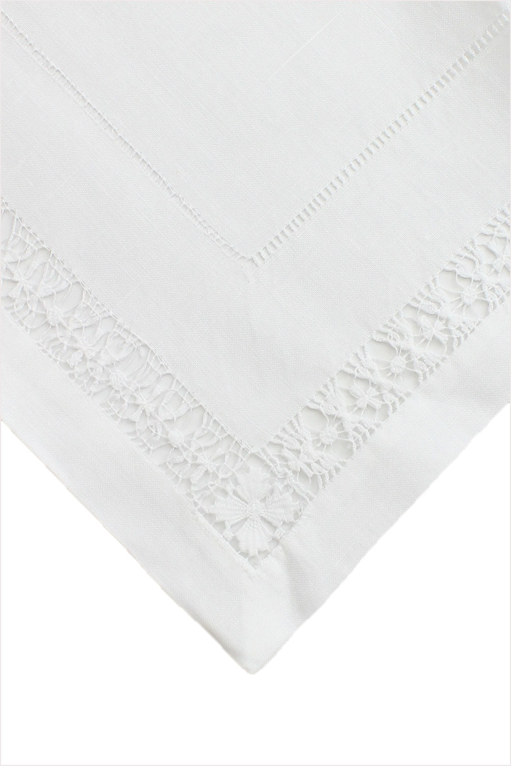 Table Linen Set Floral White