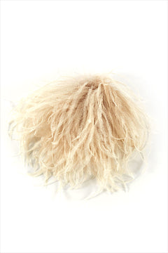 インドレス INDRESS Ostrich Feather Brooch ブローチ グレー INDRESS