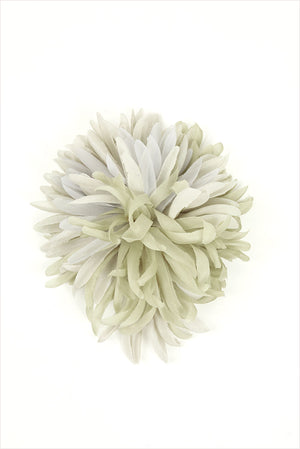 Indress Coquelicot Silk Anemone Brooch Almond