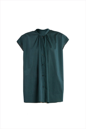 Indress Rose Blouse Dark Green