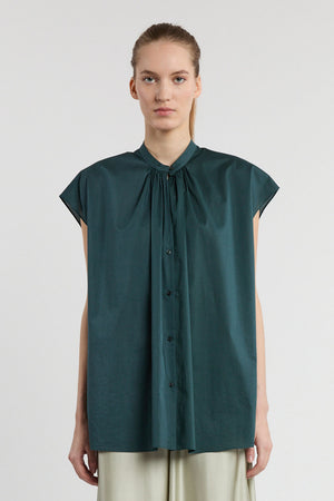 Indress Rose Blouse Dark Green