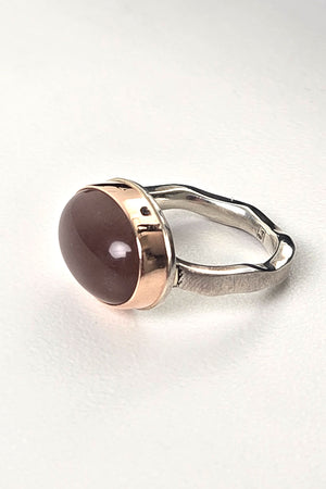Jamie Joseph Chocolate Moonstone Ring