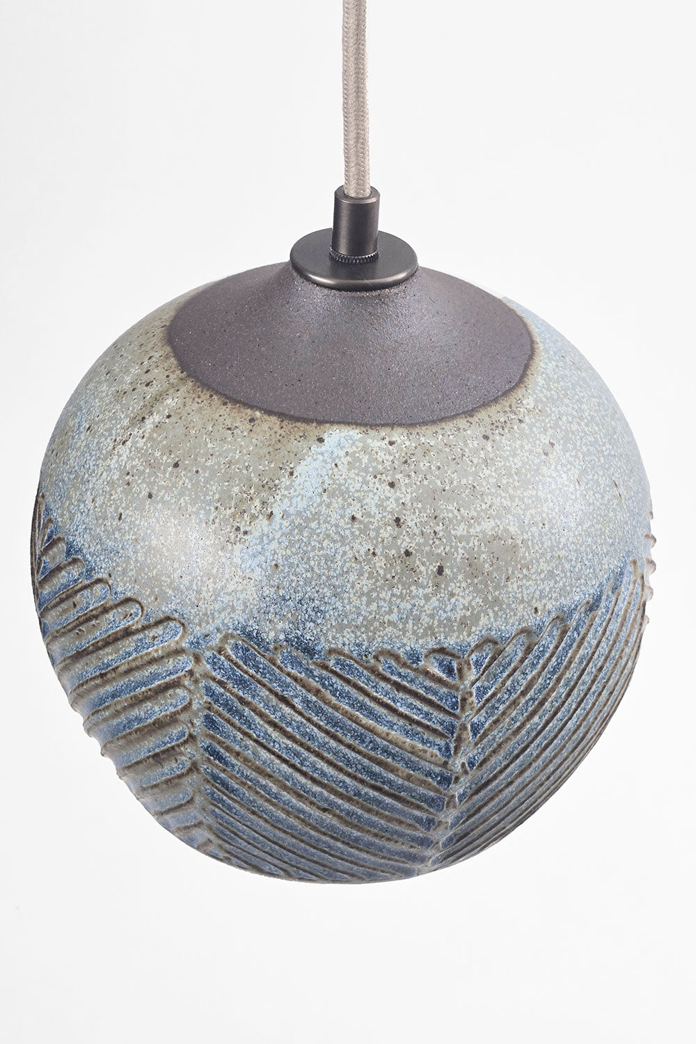 Round Pendant Lamp Dark Blue